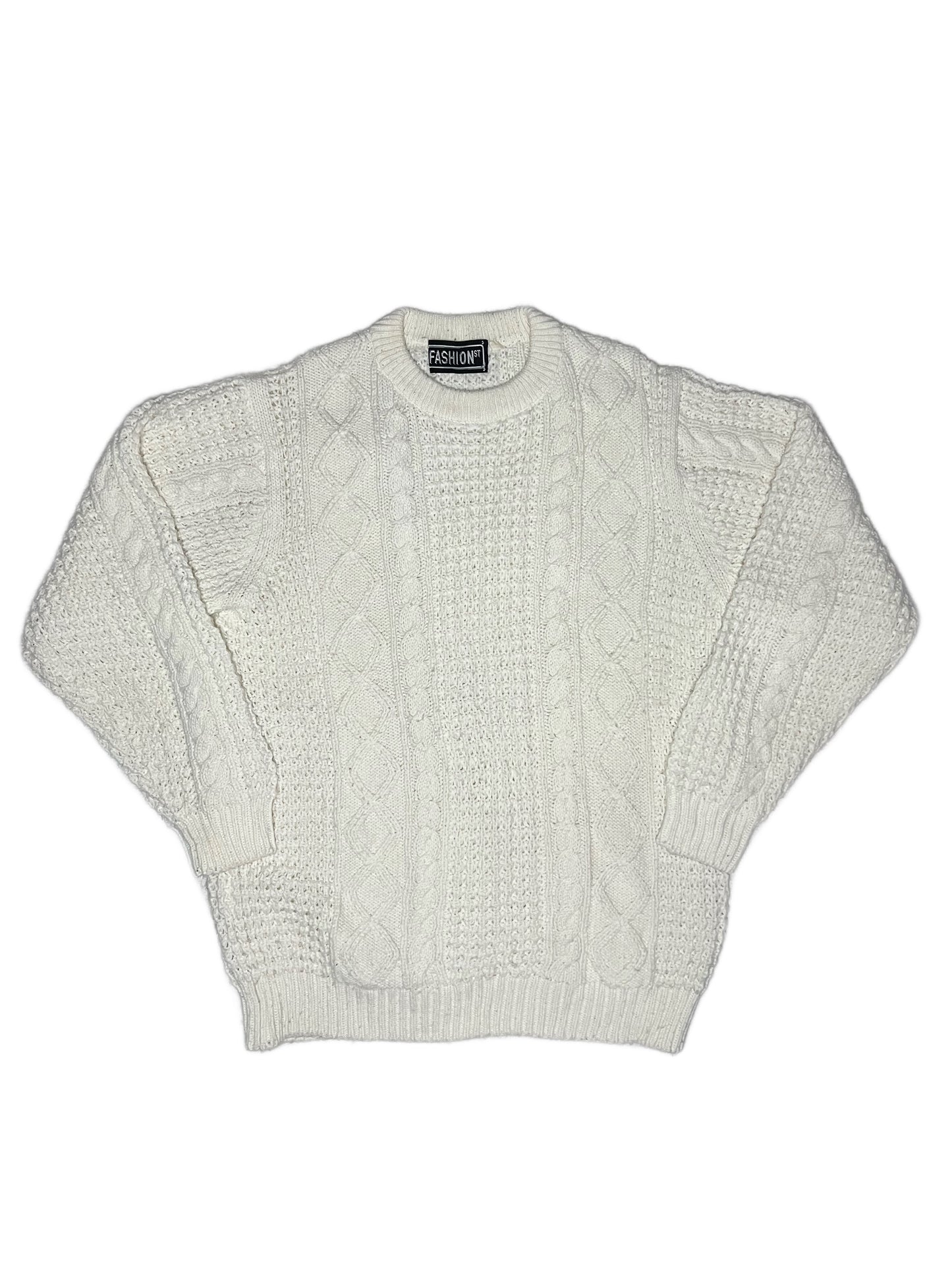 (L) FASHION ST. Cable knit sweater