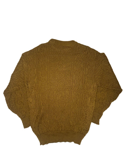 (L) First Class Brown Cable Knit Sweater