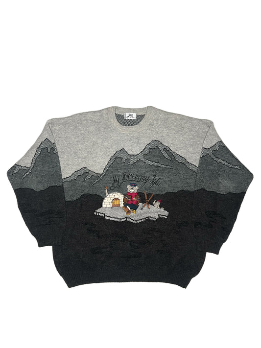 [M] Sweat-shirt en tricot ours polaire JAC 