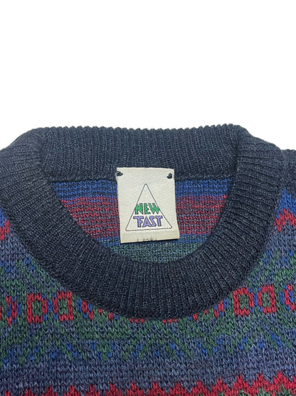 (L) 90s C&A NEW FAST Collection Knit Sweater