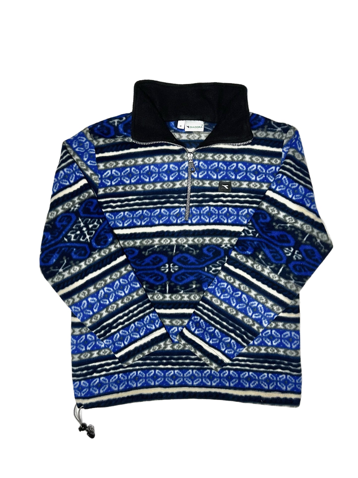 [M] Diadora Crazy Pattern Half Zip FLEECE Sweater