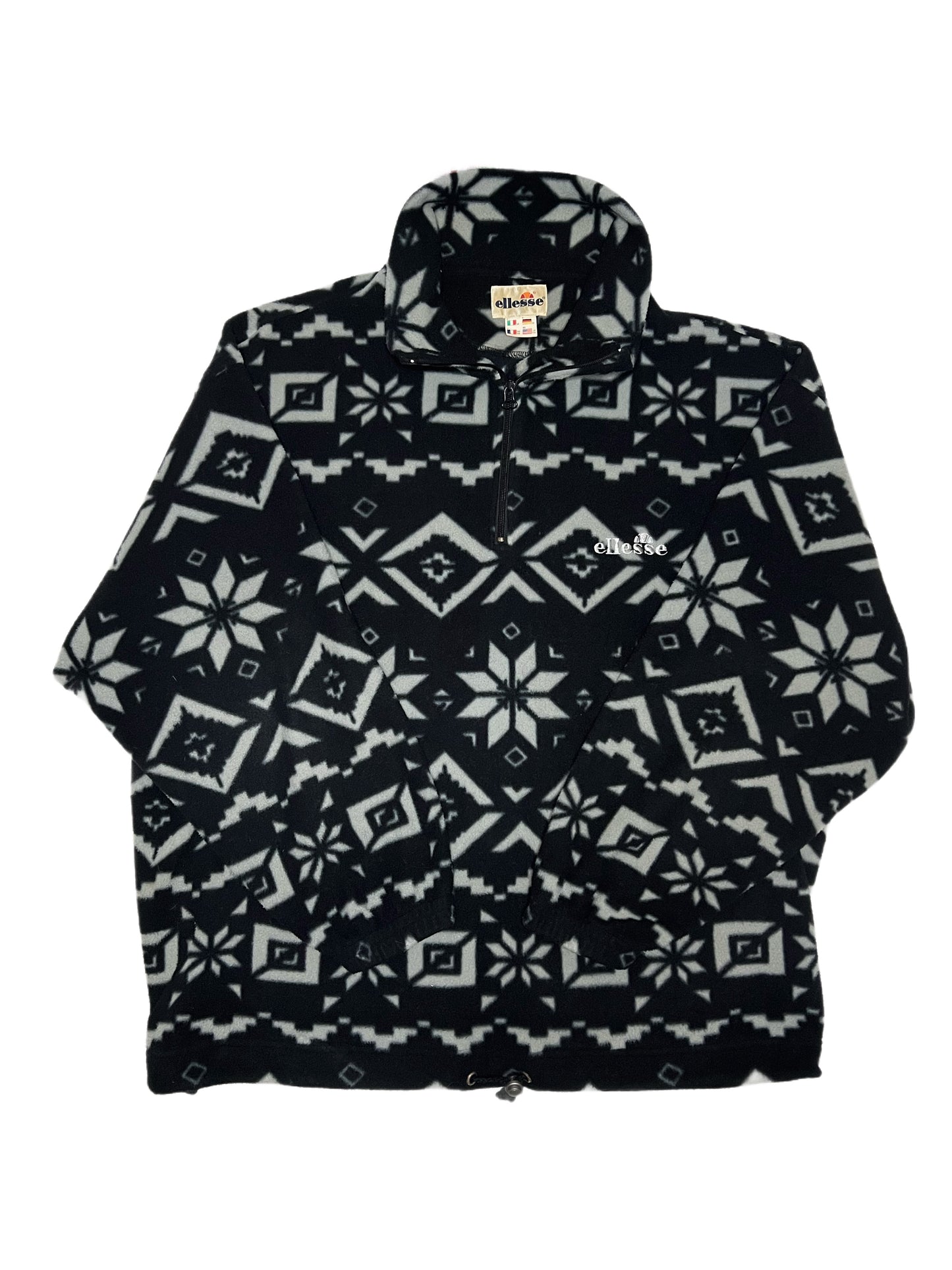 [XXL] Ellesse Crazy Pattern Half Zip FLEECE Sweater