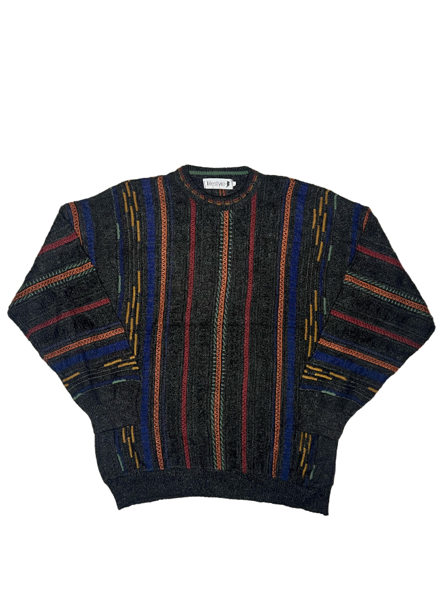 (L) Lifestyle Coogi Style Knit Sweater