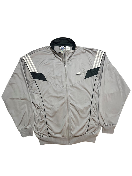 [M] Adidas Silver Embroided Track Jacket