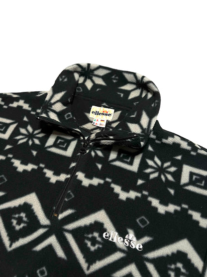 [XXL] Ellesse Crazy Pattern Half Zip FLEECE Sweater