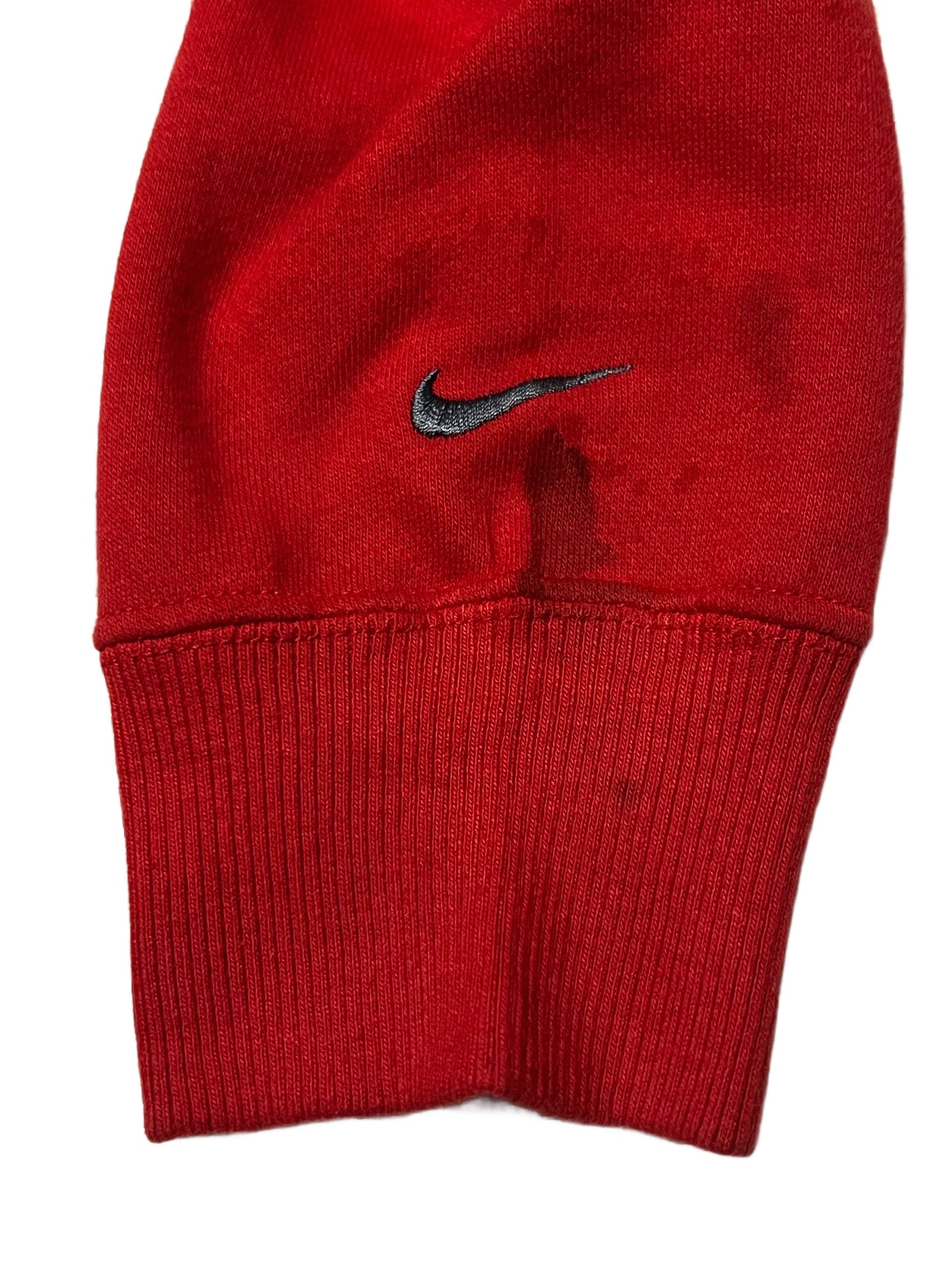 [M] NIKE Red Embroided Zip Jacket 