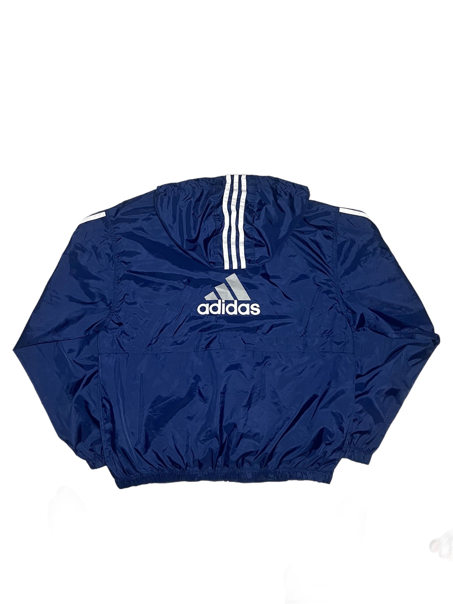 (L) Adidas Hooded Backprint Track Jacket