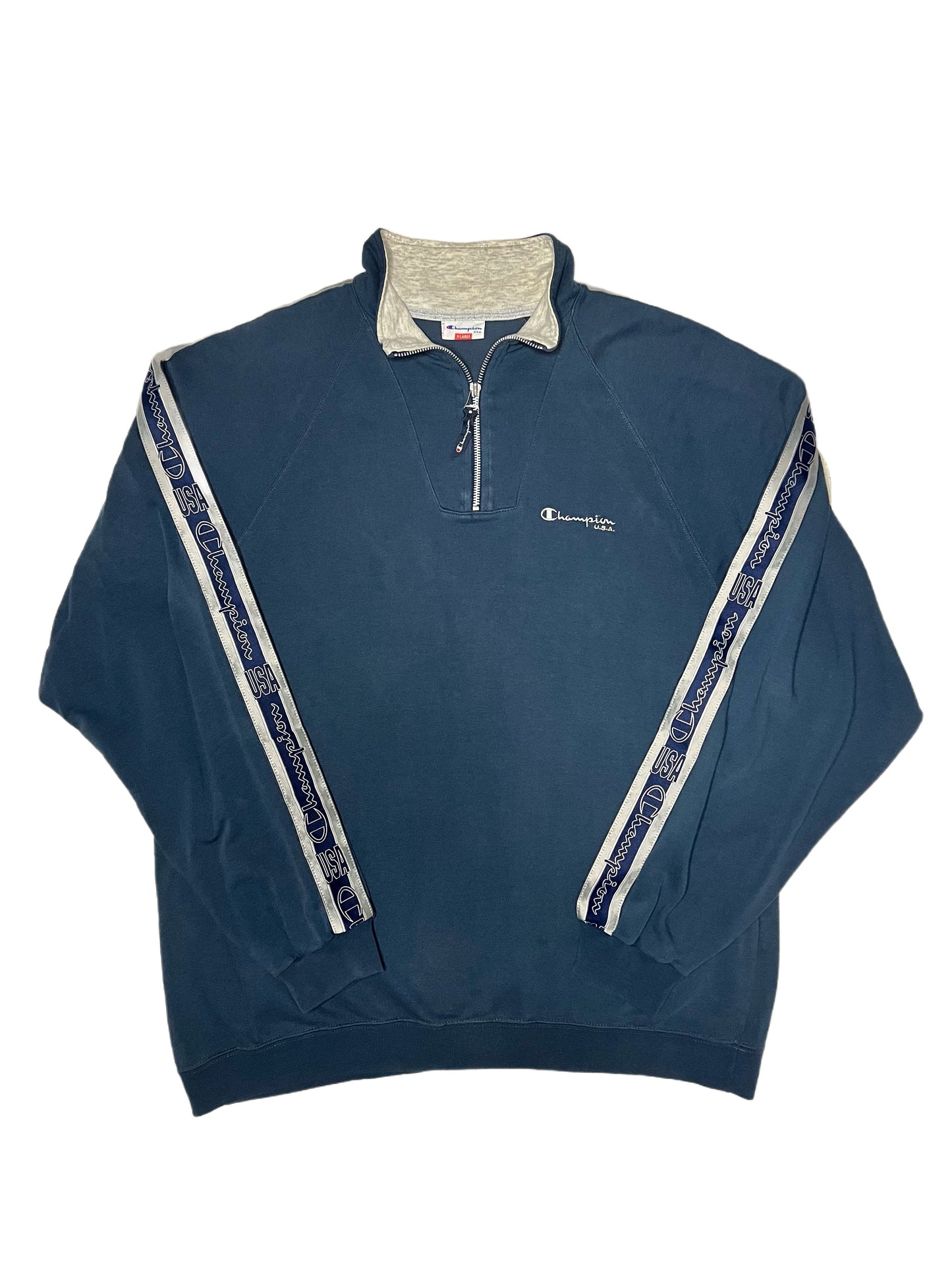 (L) Champion Half Zip Sweatshirt 